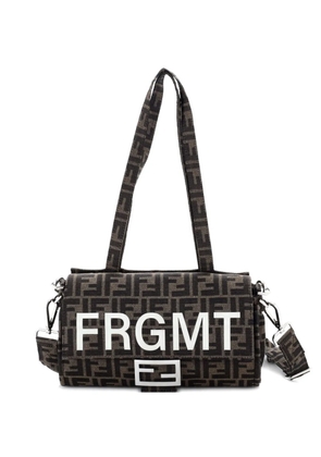 Fendi Pre-Owned x FRGMT Foldable Baguette Bag Zucca Canvas shoulder bag - Brown