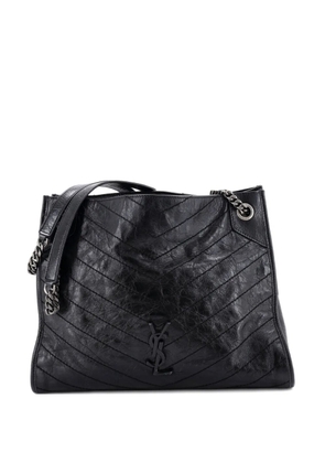 Saint Laurent Pre-Owned Niki Shopping Matelasse Chevron Leather Medium tote bag - Black