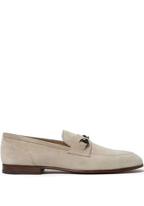 Scarosso leather loafers - Neutrals