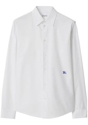 Burberry EKD-embroidered cotton shirt - White