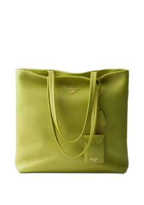 Prada large leather tote bag - Green