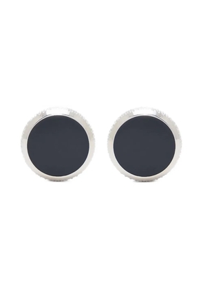Giorgio Armani sterling silver onyx cufflinks