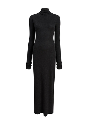 KHAITE roll-neck long-sleeve dress - Grey