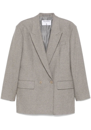 Filippa K double-breasted flannel blazer - Grey