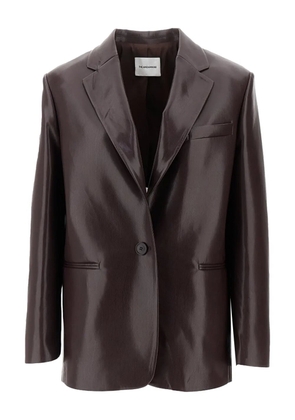 THE ANDAMANE single-button blazer - Brown