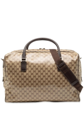 Gucci Pre-Owned 2000-2015 GG Crystal Duffle Bag travel bag - Brown