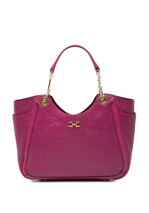 Ferragamo Pre-Owned 2000-2025 Medium Leather Betulla tote bag - Purple