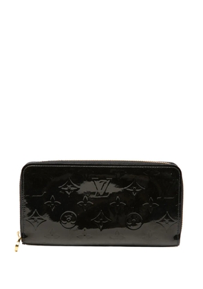 Louis Vuitton Pre-Owned 2010 Monogram Vernis Zippy Wallet long wallets - Black