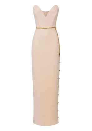 Elisabetta Franchi strapless maxi dress - Neutrals