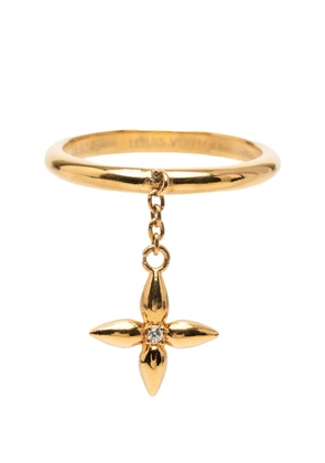 Louis Vuitton Pre-Owned 2023 Gold Plated Louisette Signature Ring costume ring