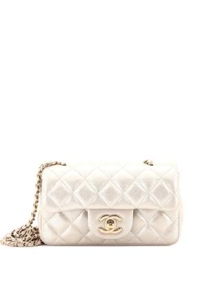 CHANEL Pre-Owned Classic Single Flap Bag Quilted Iridescent Calfskin Mini crossbody bag - Gold