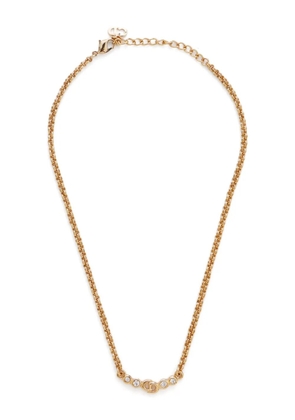 Christian Dior Pre-Owned CD rhinestone necklace - Gold