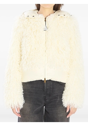 Moncler Vigiers faux-fur puffer jacket - White