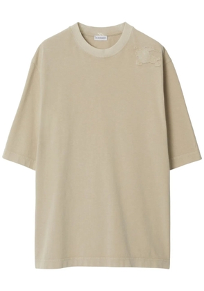 Burberry Equestrian Knight cotton T-shirt - Neutrals