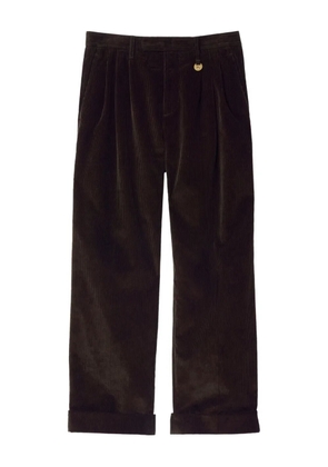 Burberry darted corduroy trousers - Brown