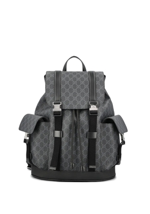 Gucci logo patterned backpack - Grey
