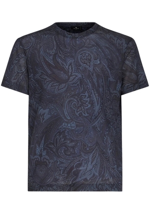 ETRO paisley-print short-sleeve T-shirt - Blue