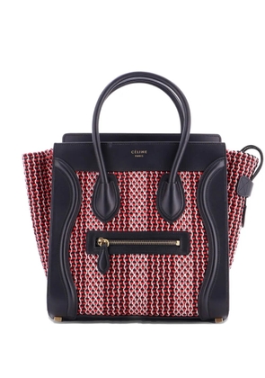 Celine Pre-Owned Luggage Bag Tweed Micro tote bag - Black