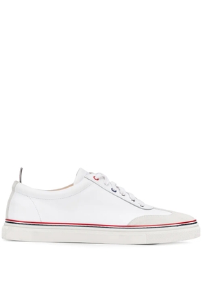 Thom Browne low-top calfskin sneakers - White