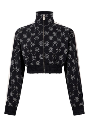 Philipp Plein monogram crystal sweatshirt - Black