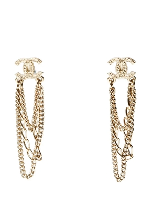 CHANEL Pre-Owned 2009 CC chain earrings - Gold