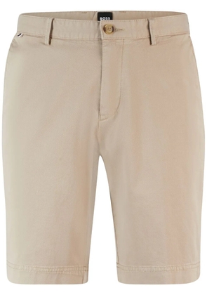 BOSS cotton-blend gabardine shorts - Neutrals