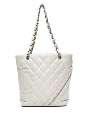 CHANEL Pre-Owned 2006-2008 Cambon shoulder bag - Neutrals