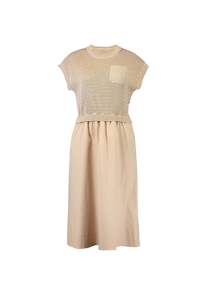 Peserico chest-pocket midi dress - Neutrals