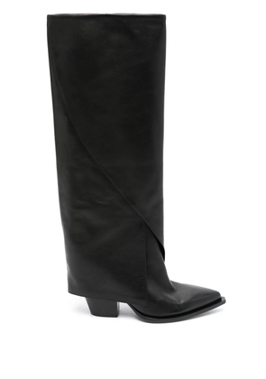 Elena Iachi 80mm leather boots - Black