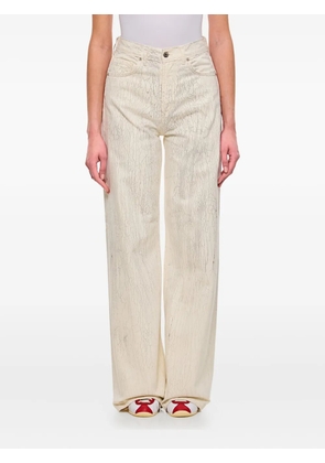 Halfboy cracked-effect jeans - White