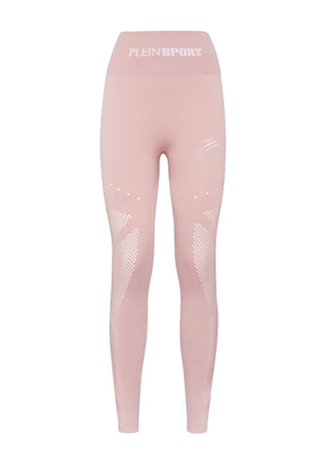 Plein Sport seamless mesh-insert leggings - Pink