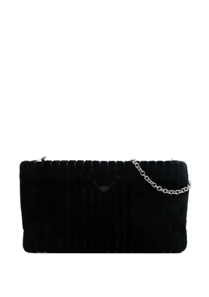 Prada Pre-Owned 2000-2025 Ricamo Velluto Pochette crossbody bag - Black