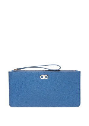 Ferragamo Pre-Owned 2000-2020s Gancini Leather clutch bag - Blue