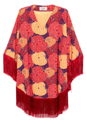 alessandro enriquez floral-print mini dress - Yellow