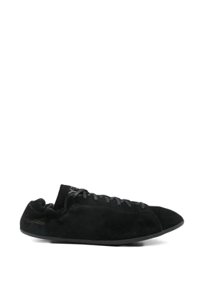 Y-3 lace-up leather sneakers - Black