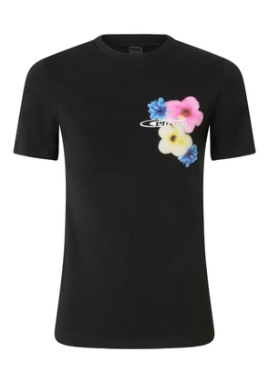 PINKO floral-print T-shirt - Black