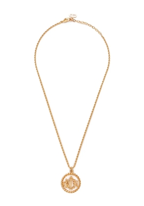 Christian Dior Pre-Owned logo pendant necklace - Silver