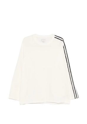 Y-3 stripe long-sleeve T-shirt - White