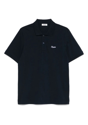SANDRO piqué polo shirt - Blue