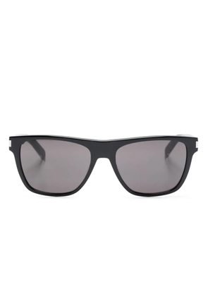 Saint Laurent Eyewear logo-engraved square-frame sunglasses - Black