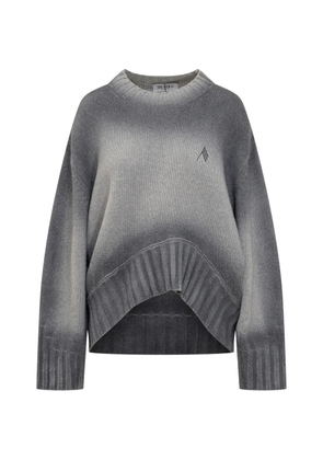 The Attico dip-dye knit sweater - Grey