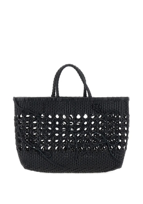 Osoi Biscuit woven tote bag - Black