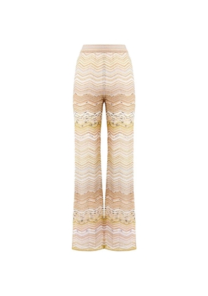 Missoni chevron-pattern trousers - Neutrals