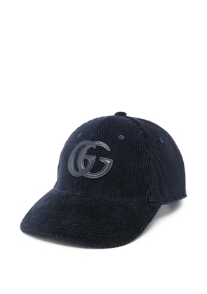 Gucci Double G corduroy cap - Blue