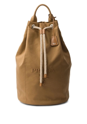 Prada drawstring backpack - Brown