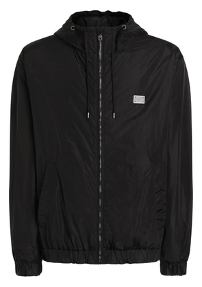 Dolce & Gabbana logo-plaque bomber jacket - Black