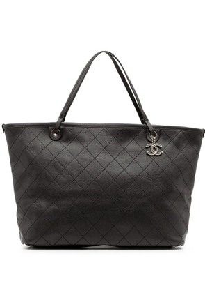 CHANEL Pre-Owned 2014 XL Quilted Caviar Shopping Fever tote bag - Black