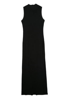 Gauchère sleeveless ribbed dress - Black