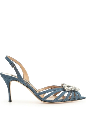 Sergio Rossi 75mm Godiva Precious sandals - Blue