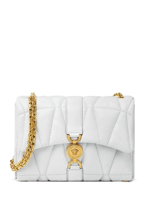 Versace Kleio quilted shoulder bag - White